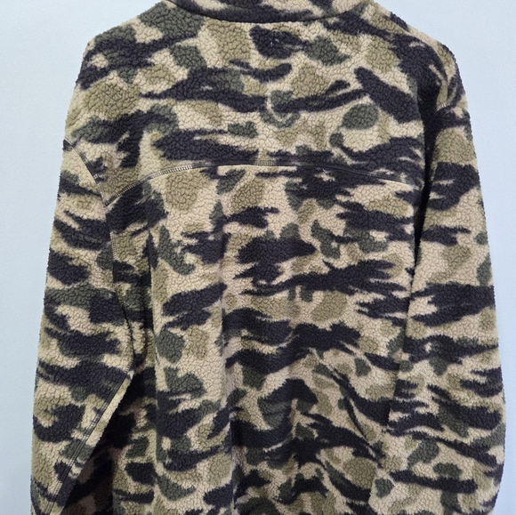 Carhartt Men’s XL Camouflage Relaxed Fit 1/4 Snap Pile Fleece Pullover Jacket - Picture 5 of 5